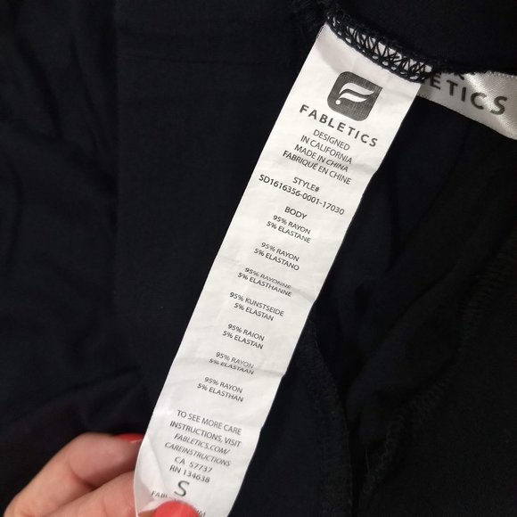 Fabletics Clarissa Wrap Front Knit Skirt Black Women's Size Small - Picture 6 of 7